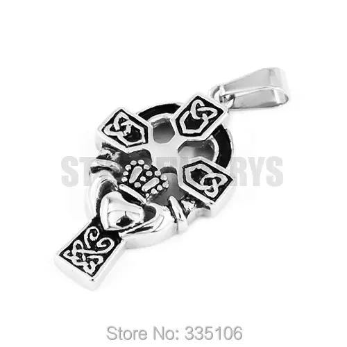 Claddagh стильная подвеска в виде сердца с короной ювелирные изделия из нержавеющей