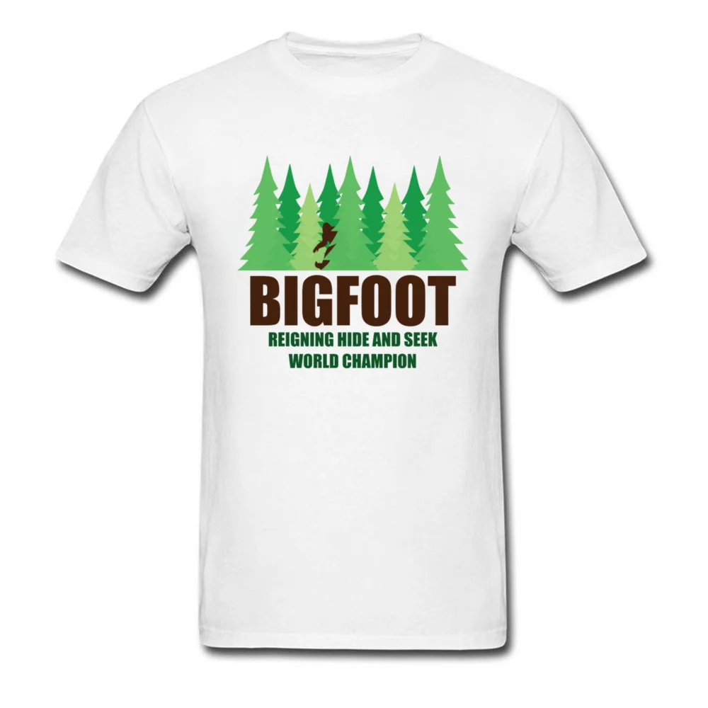 Зеленое лес яркая Мужская футболка Bigfoot Sasquatch скрыть и искать Твин Пикс свадебная
