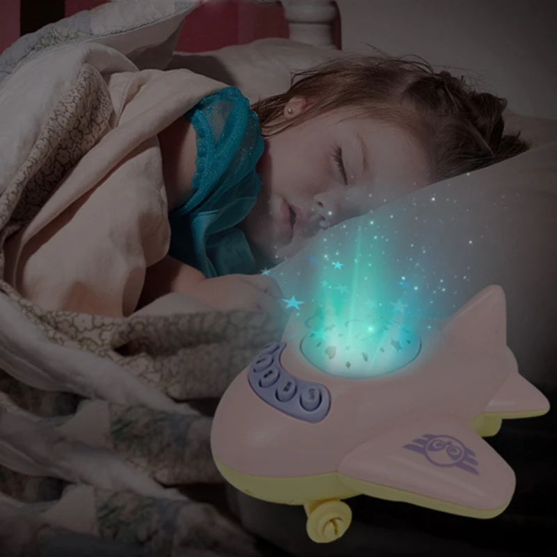 Детские игрушки погремушки с проекцией самолета детские на 0 12 месяцев