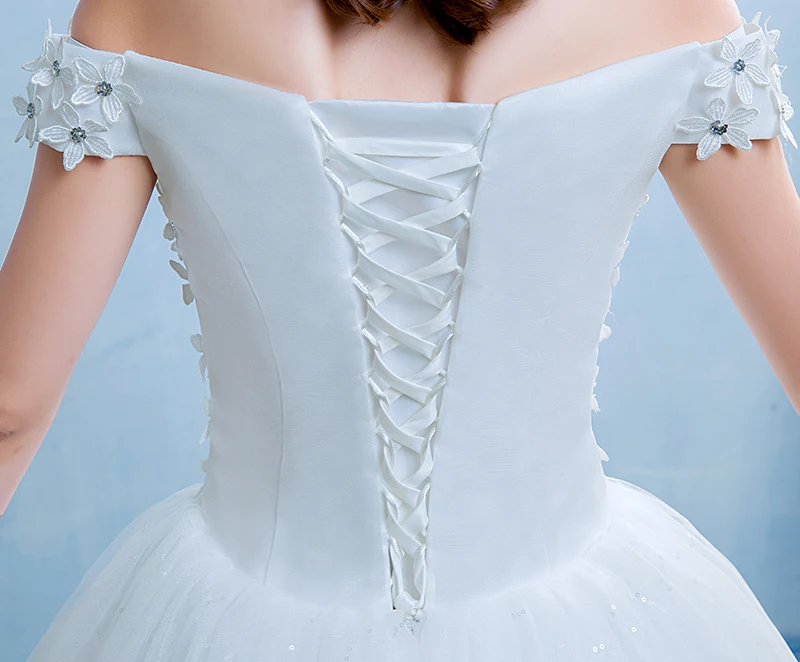 Вставка настоящих фото на заказ модное простое свадебное платье для девочек Vestido