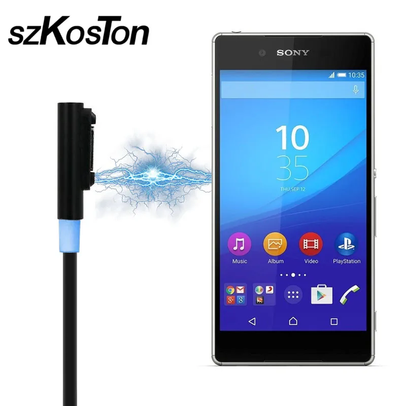 Лидер продаж Магнитный зарядный кабель 1 м для Sony Xperia Z3 L55t Z2 Z1 Compact XL39h usb передачи