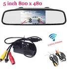 2018 беспроводное парковочное зеркало заднего вида с монитором, камерой и радар-сигнализацией