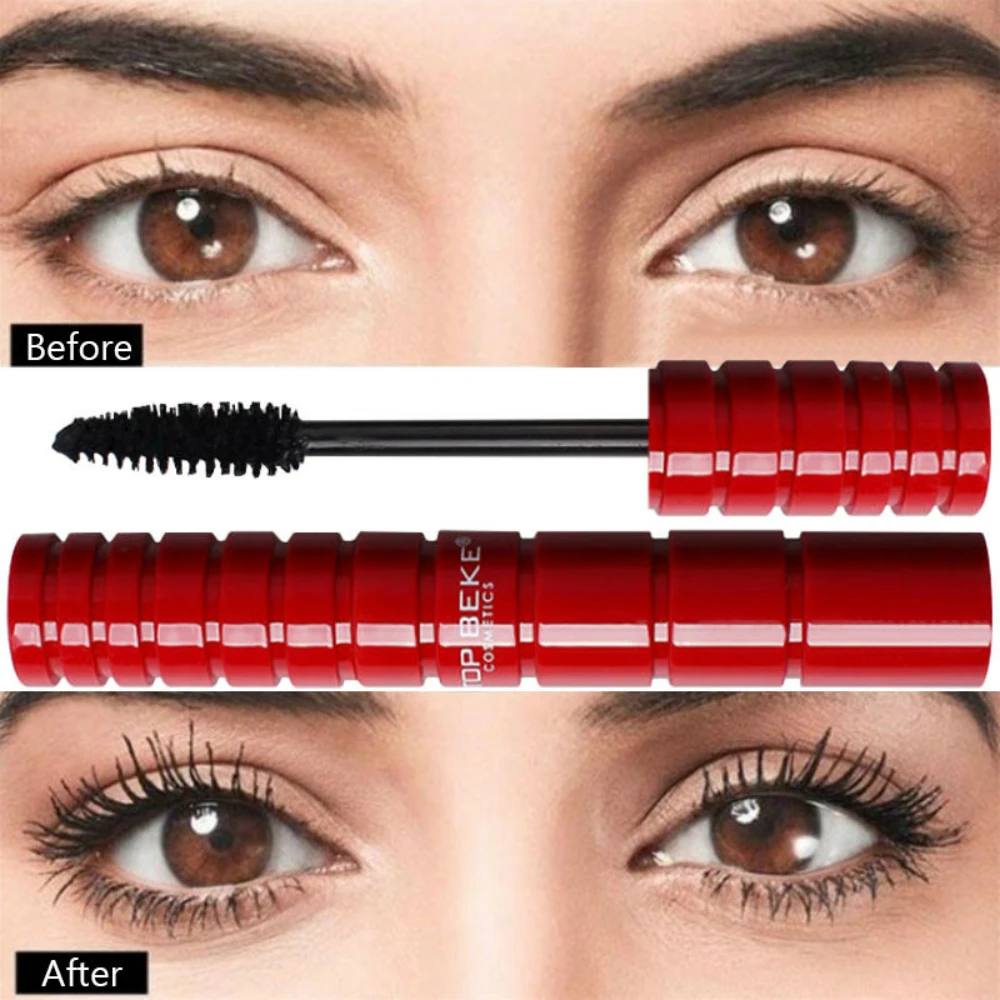 1 шт. брендовый черный Тушь для ресниц из шелкового волокна набор макияжа