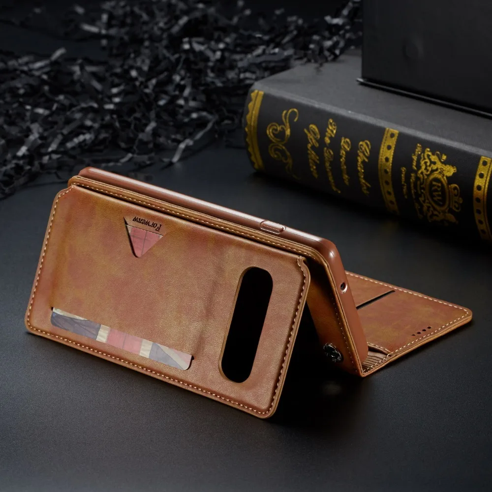 Кожаный чехол для samsung Galaxy S10 S9 Plus S10E Funtional, чехол-книжка для samsung S 10 E 9 Plus, чехол-кошелек с отделением для карт, чехол Funda