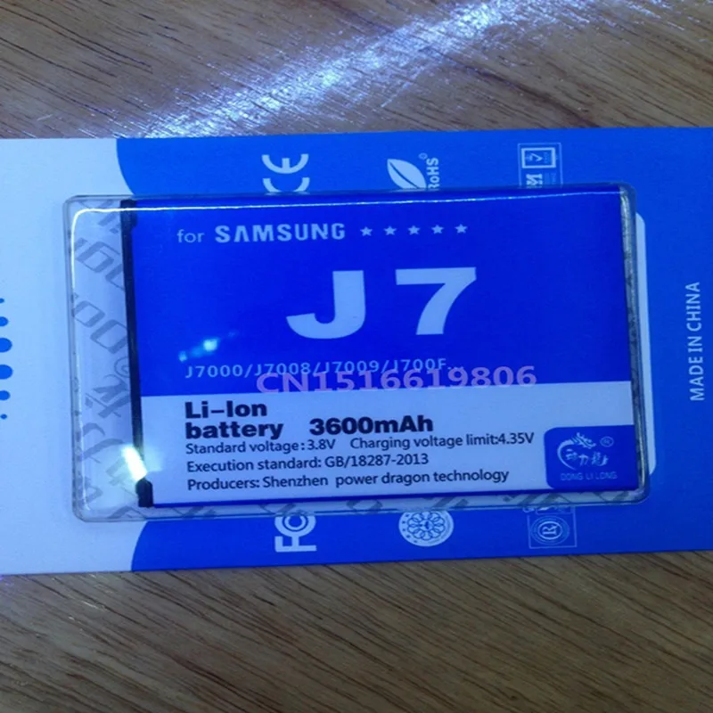 Высокое качество EB BJ700BBC батареи для Samsung Galaxy J7 2015 J700F J7000 J7008 SM ON7 G6000 3600mAh в