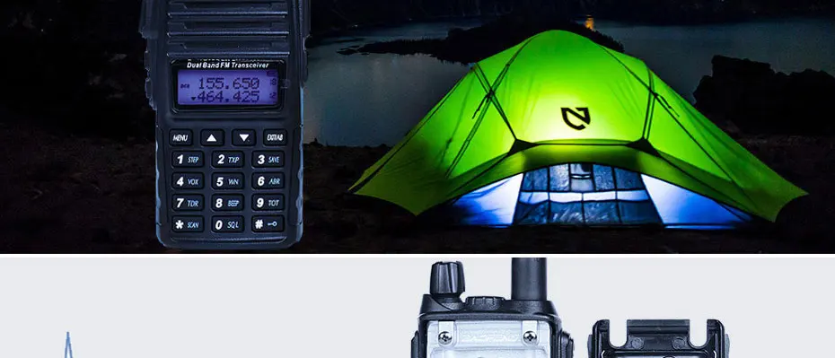 2 шт. Baofeng UV-82 рации портативный CB радио и UHF 136-174 МГц и 400-520 МГц радио станции рация радиостанция