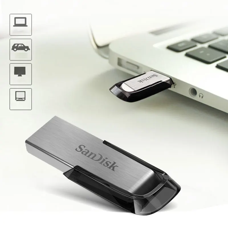 SanDisk 100% оригинал настоящий ультра чутье флеш накопитель USB 3 0 128 Гб ручка