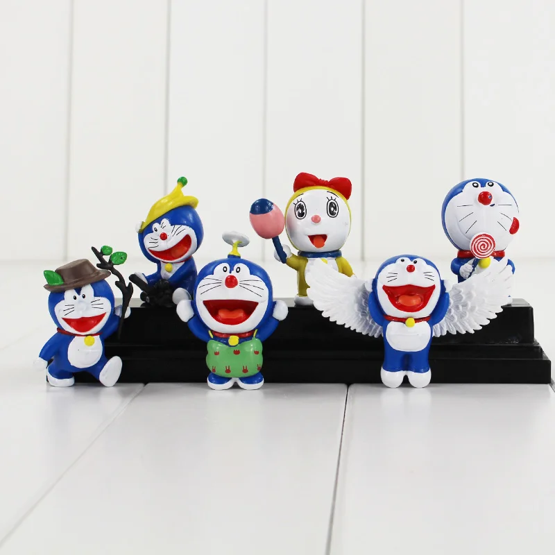 5 6 см шт./лот Doraemon фигурку модель игрушки милый Take Copter Dorami фигурка kawaii горячие