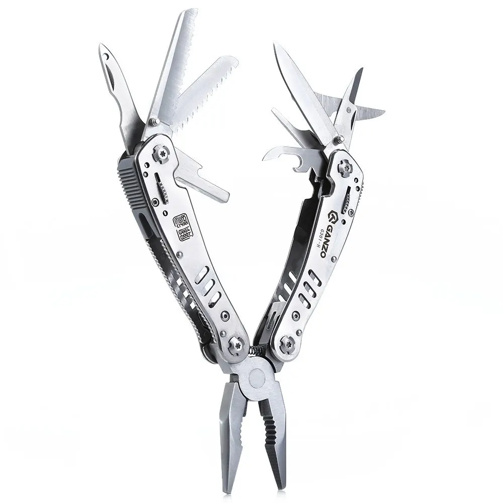 Ganzo G301H Portable Survival Knife EDC Pocket Tool Camping Multi-function Pliers Leathercraft Multi Tools Safety Lock Mechanism | Дом и сад