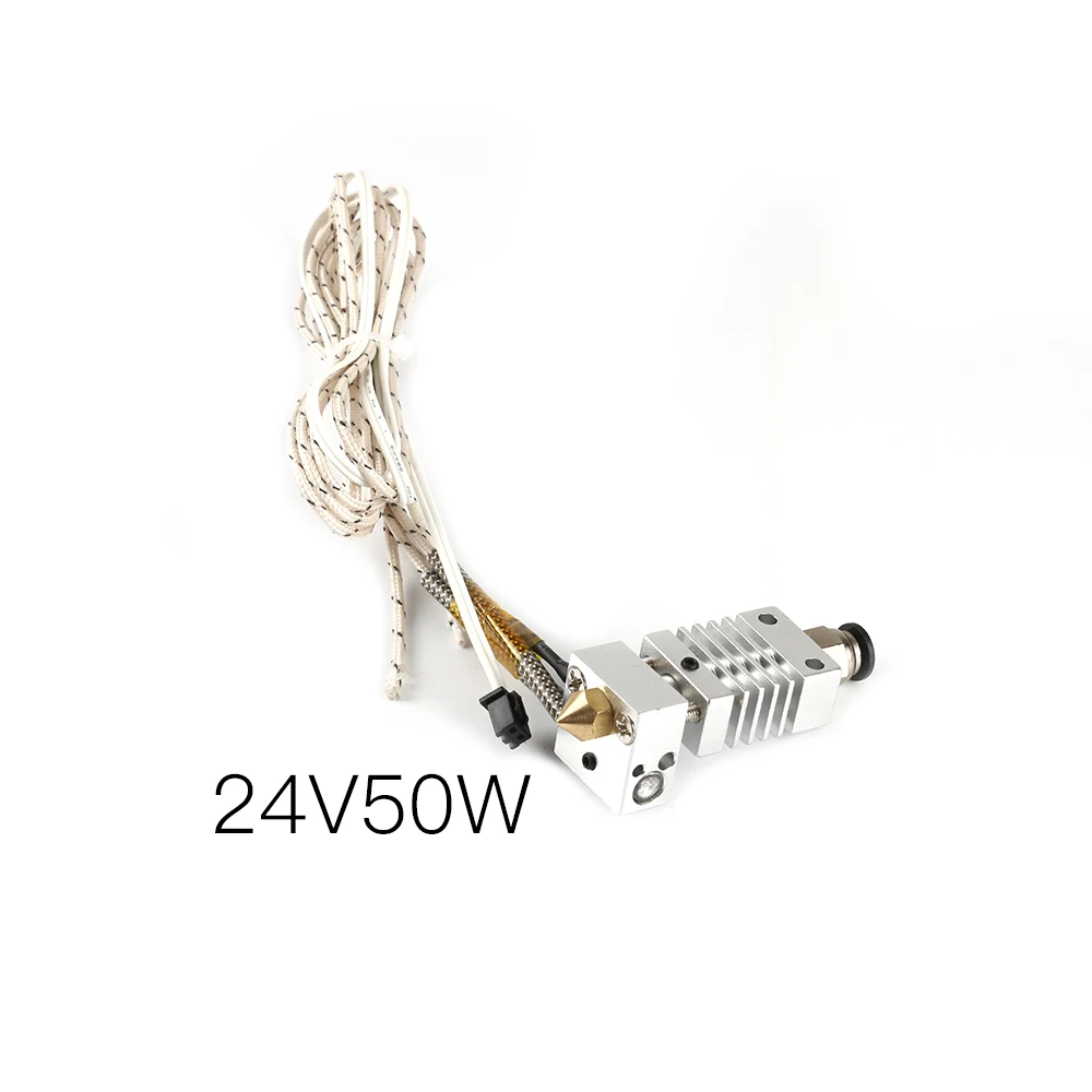 CR10 Hotend j-головка экструдер 24 в 50 Вт дальние расстояния с BMG экструдер титановый сплав тепловое горло для Creality CR10 3d принтер