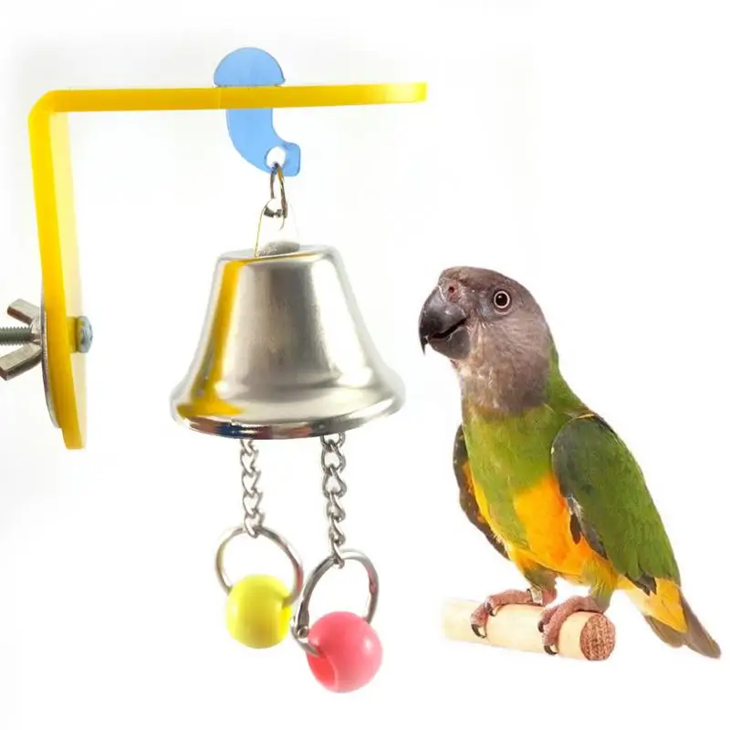 Акрил Птица Попугай игрушки Большой Pet колокола клетка колокол качели Белл