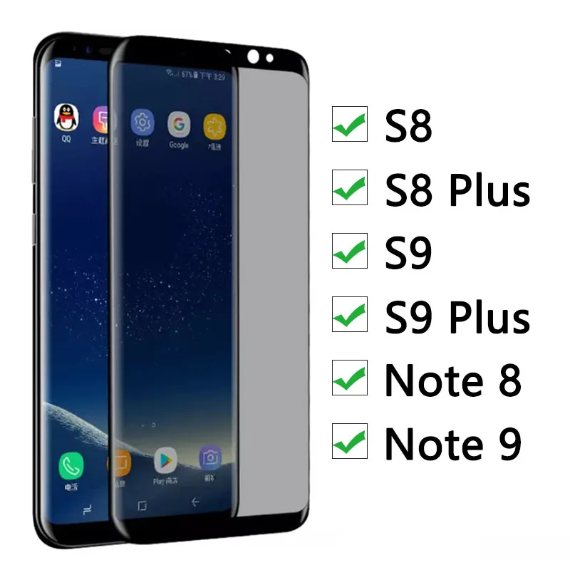 Защитное стекло для Samsung S8 S9 Plus Note S 8 9 закаленное Защита экрана Galaxy s 9s Not Note9 Note8