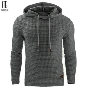 Мужская однотонная Повседневная Толстовка Manoswe, серый облегающий пуловер с капюшоном и длинным рукавом, модная Толстовка Оверсайз, одежда для улицы, 2019