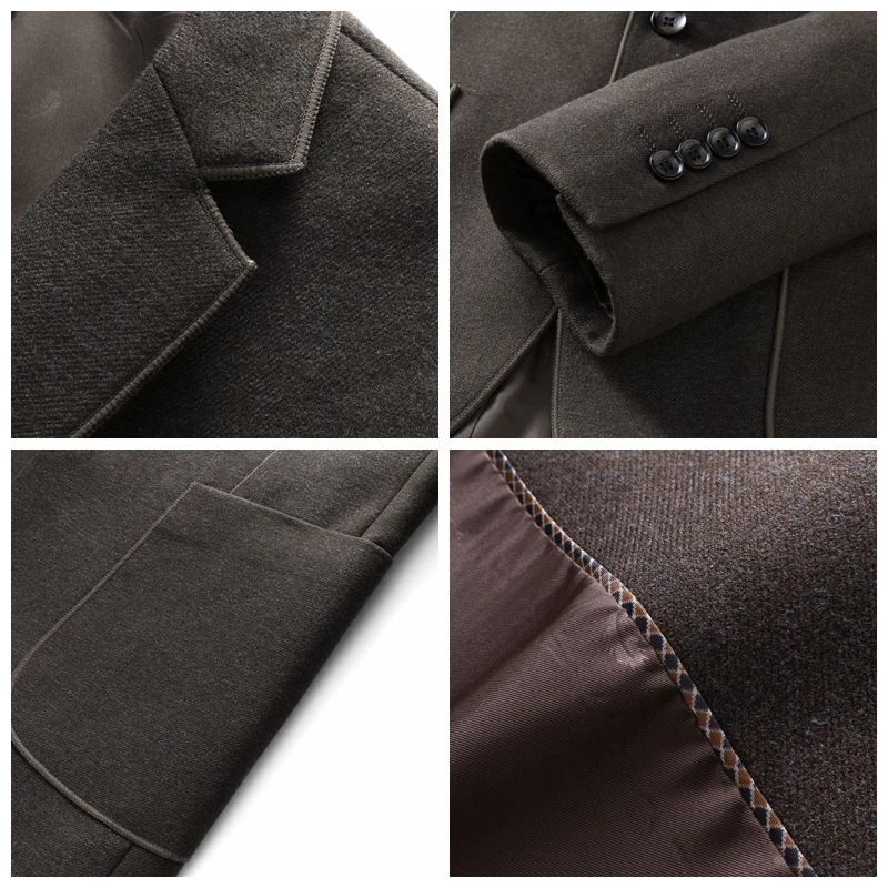 

JZ CHIEF Korean Style Elegant Blazer Men Suit Jacket Solid Clothes 2018 Masculine Slim Fit Formal Blazer Business Jacket Coats