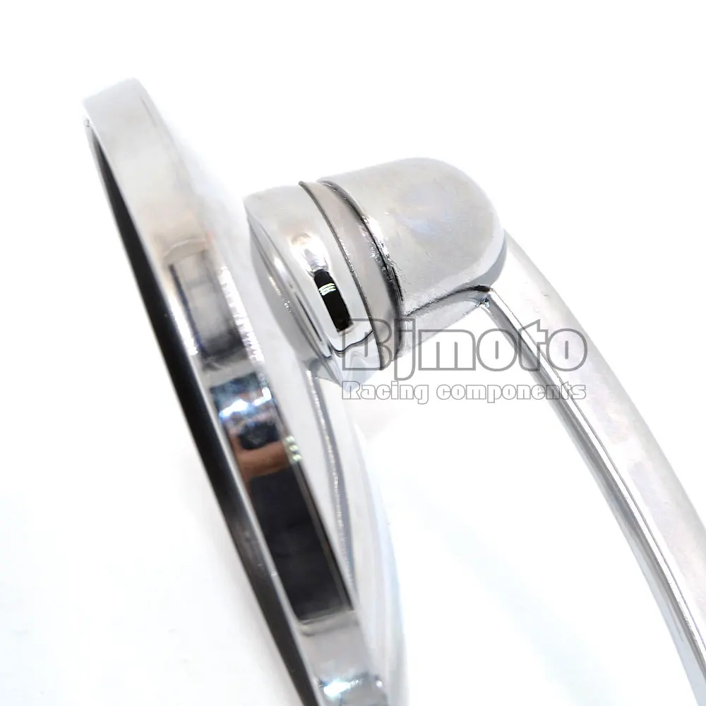 Универсальные алюминиевые хромированные задние боковые зеркала BJMOTO для