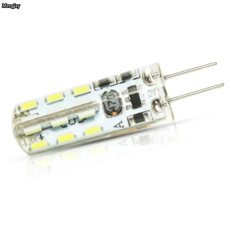 Светодиодные лампы G4 20 шт./лот 3 Вт с кристаллами 12 в пост. Тока 24 3014 SMD | Лампы и