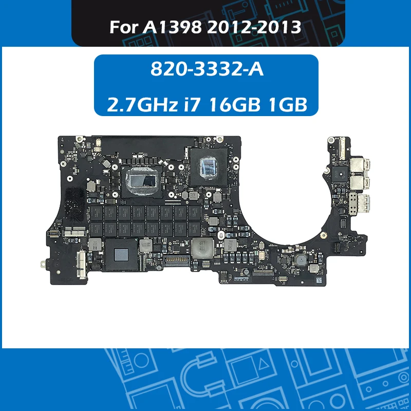 Материнская плата для ноутбука 2 7 ГГц i7 16 ГБ 1 820 3332 A Macbook Pro Retina 15 &quotA1398 Замена