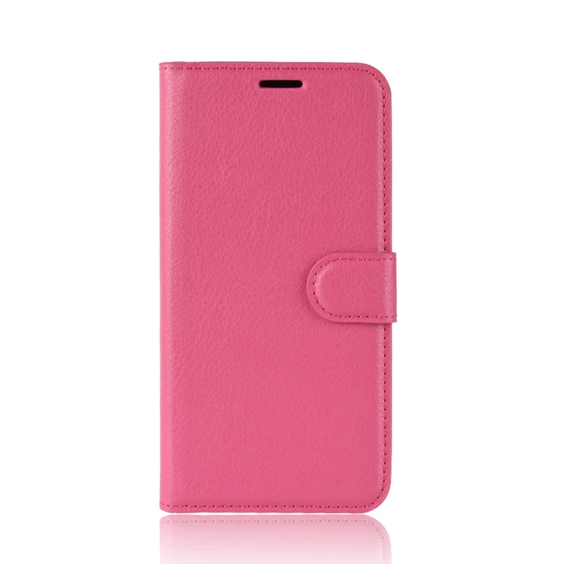 Чехол-подставка для Alcatel 1 S, роскошный флип-кошелек из искусственной кожи, деловые чехлы для телефонов Alcatel 1 S 5024D 1 S, чехлы на заднюю панель - Цвет: Rose Red