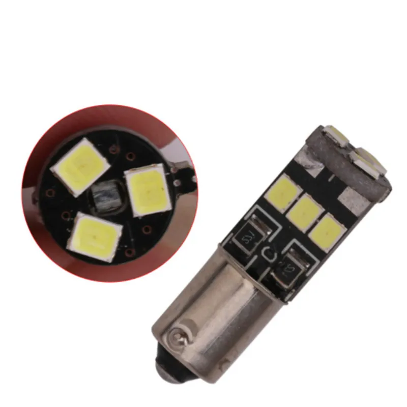1 шт. BA9S T4W H6W 2835 SMD CANBUS Белый 9 светодиодный автомобиль на танкетке с боковой плафон