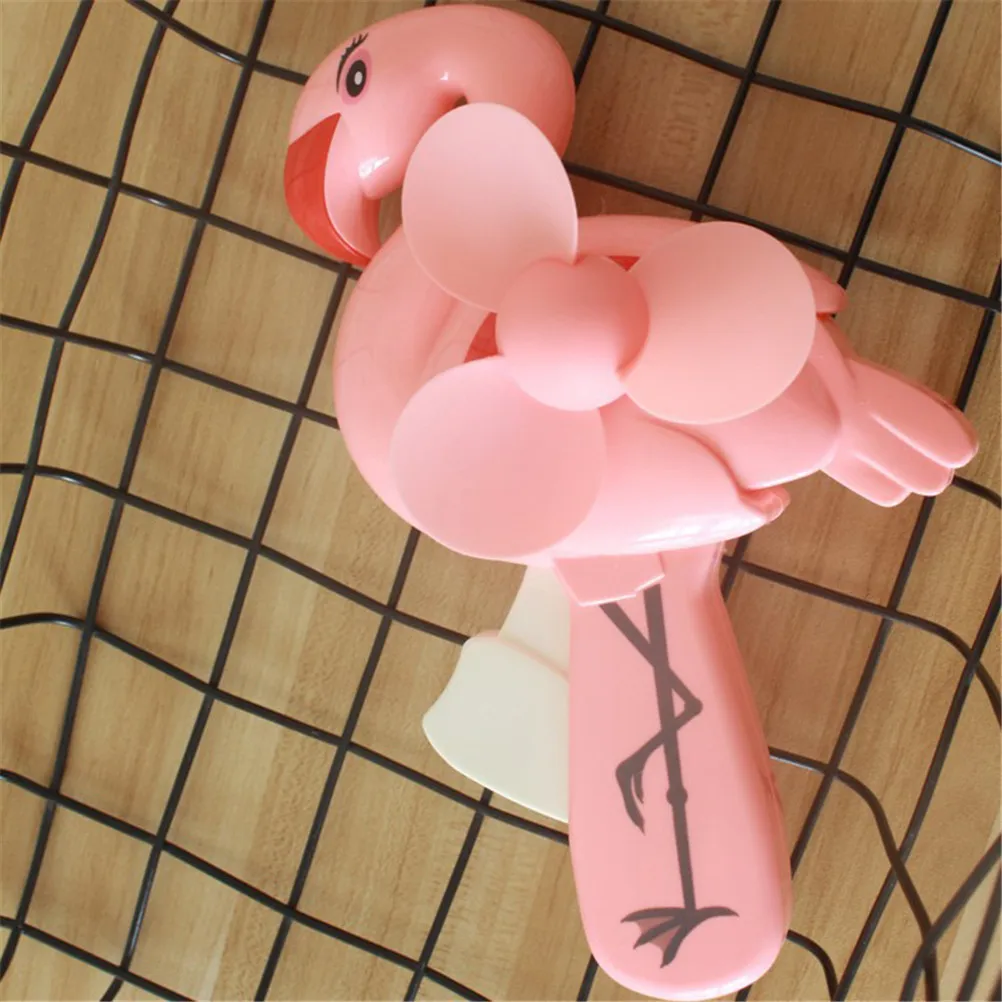 Летняя необходимость прекрасный Фламинго дизайн вентиляторы портативный ручной