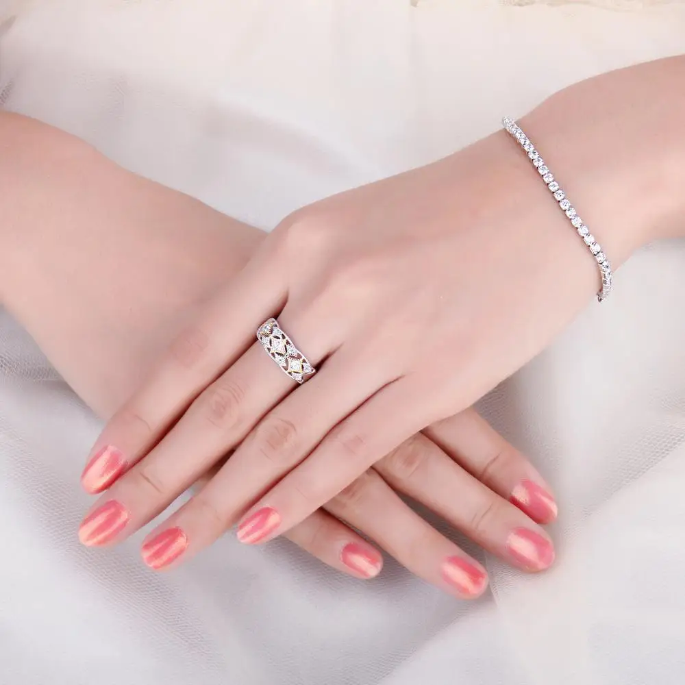 JewelryPalace 925 пробы серебро Винтаж филигрань фианит себе кольцо Best подарки для женщин Новое поступление Мода ювелирные изделия