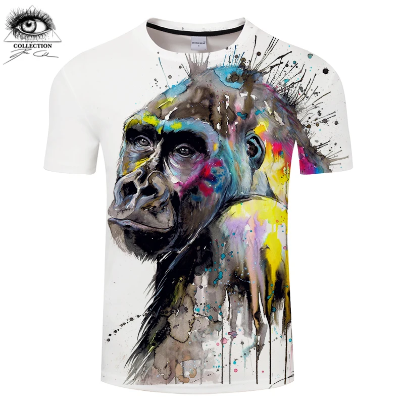 Футболка с 3D принтом в виде животных из мультфильма Птица Мужская футболка