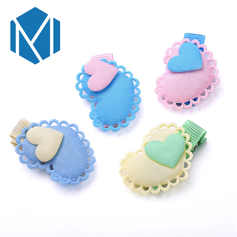 M MISM/2 шт. новые аксессуары для волос маленьких девочек заколки с розовым сердцем