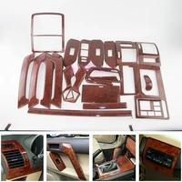 car styling wooden color cover trim panel overlay frame kit 2010 2017 for toyota land cruiser 150 prado lc150 fj150 accessories