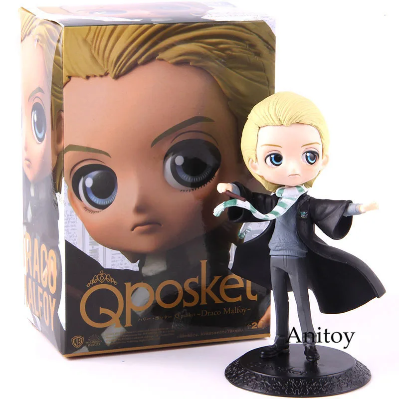 F with retail box QPosket фильм милым изображением мультяшного персонажа Гарри Поттер Рон Уизли Тритон Scamands Нарцисса фигурка коллекционная игрушка - Цвет: F with retail box