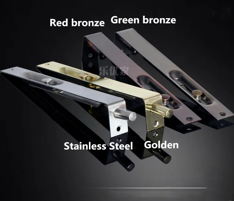 6 дюймов Алюминий Нержавеющая сталь двери защелка слайд болт ворота замок дверь