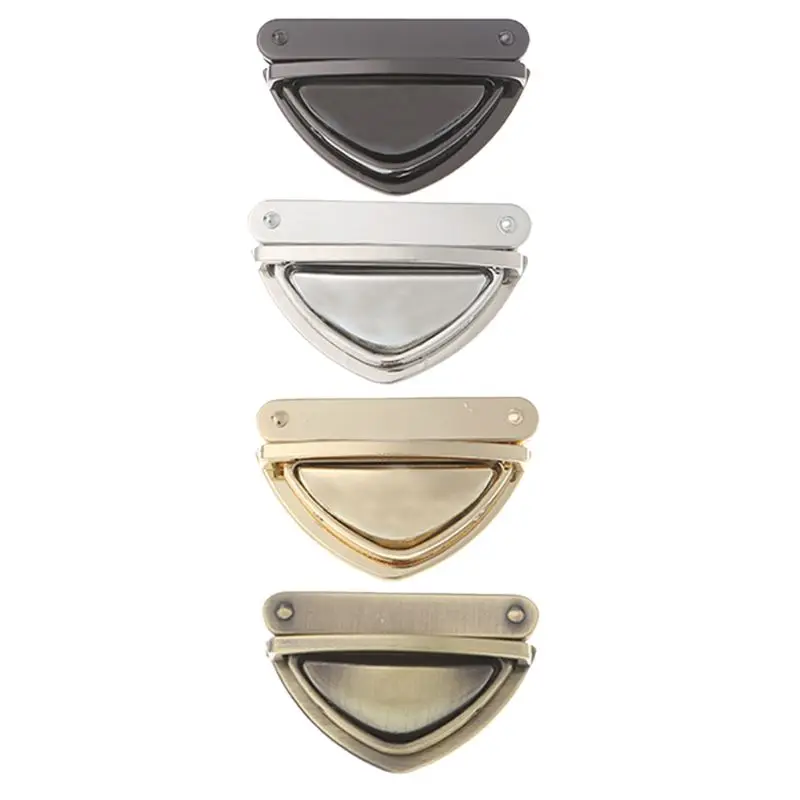 

Triangle Shape Clasp Turn Lock Twist Locks for DIY Handbag Shoulder Bag Purse