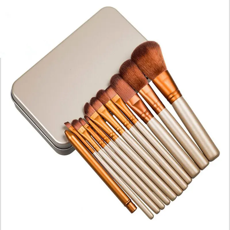 Хит продаж брендовая профессиональная 12 шт. Кисть для макияжа косметическая лица
