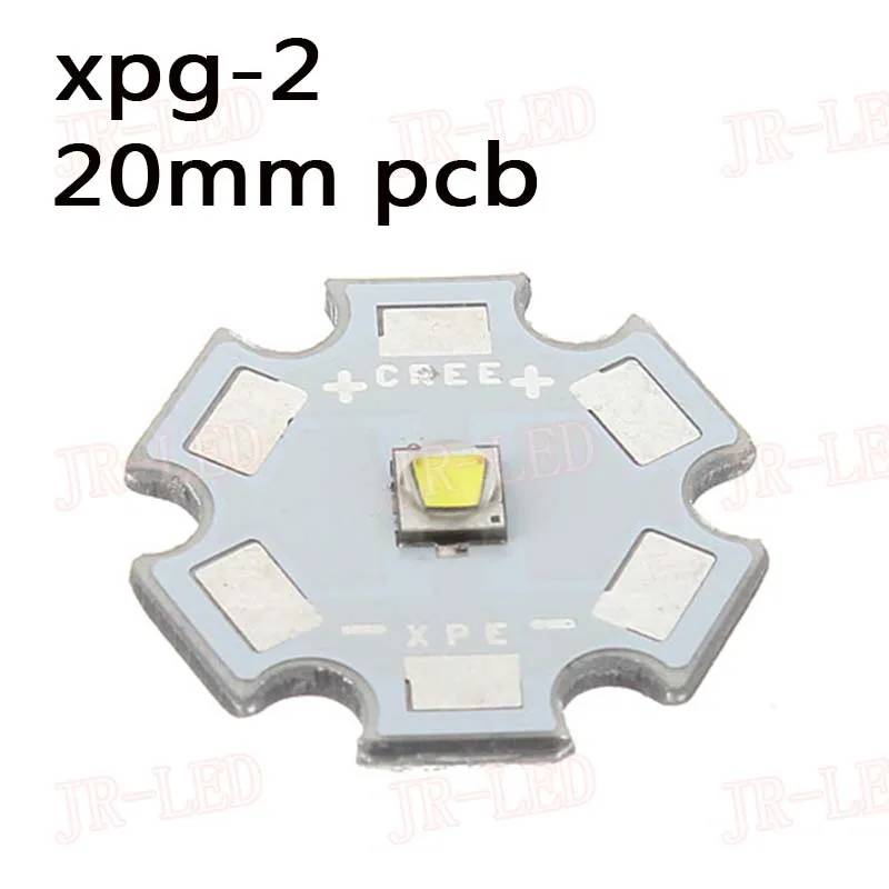 Бесплатная доставка! 10 шт. CREE XPG2 XP-G2 1-3-5W светодиодный излучатель белый 6500 К с 20 мм/16