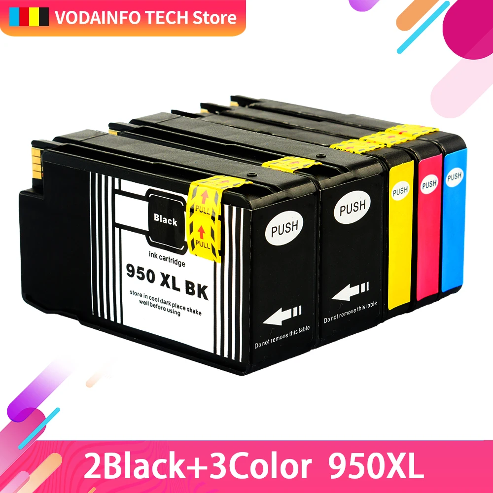 QSYRAINBOW compatible ink cartridge Replacement for hp950 hp951 Compatible for hp8600 hp8610 hp8615 printer cartridge 950