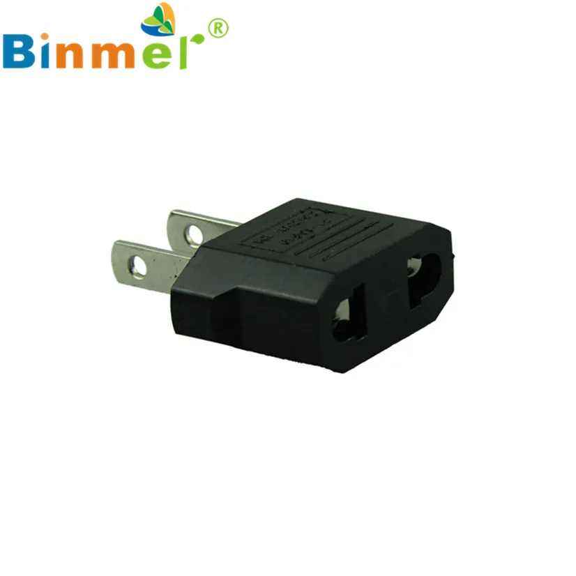 Factory Price Binmer New Voberry 2pcs European to American Outlet Plug Adapter EU US Nov1 Drop Shipping | Электроника