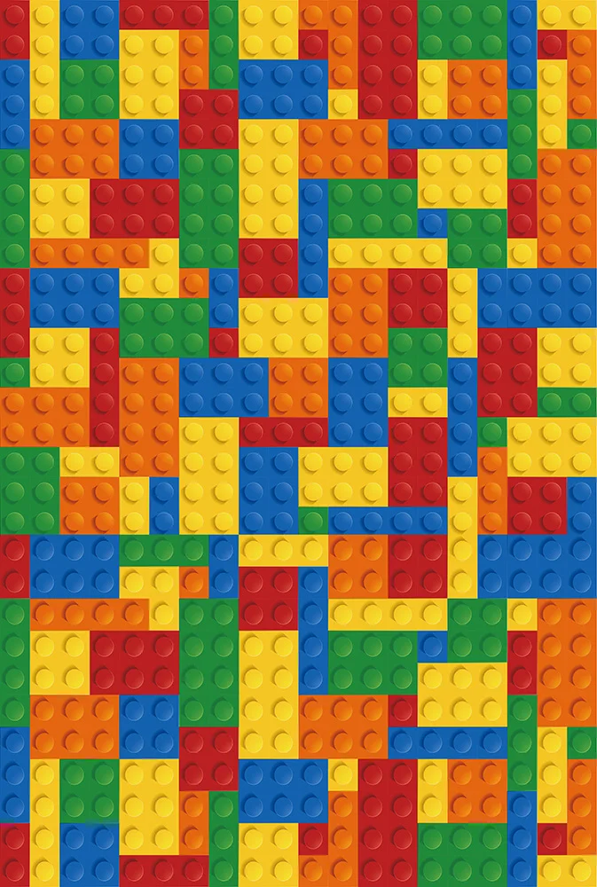 Лего блоки тема фон для фотографии зеленый красный желтый оранжевый и синий лего