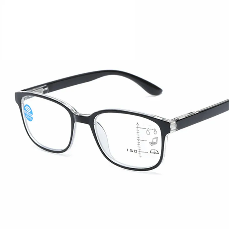 

Anti blue light Reading Glasses Men Glasses 2.5 Progressive Multifocal Glasses Frame Women Near Far Sight Diopter Eyewear +1.5