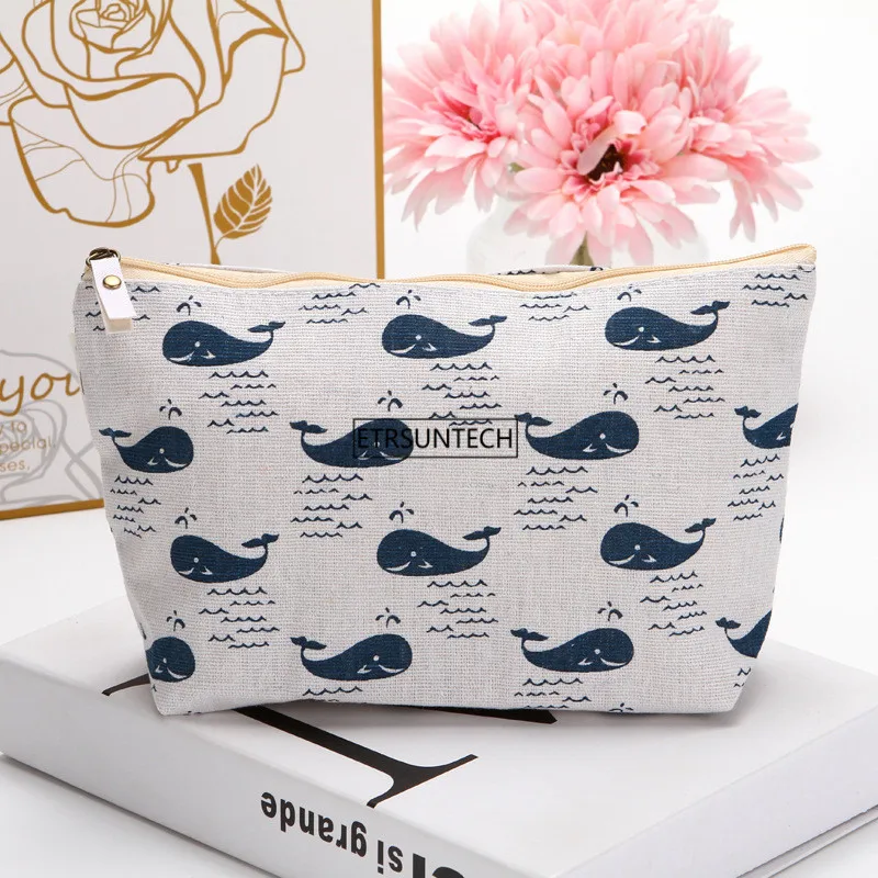 Льняной держатель для ручек в виде леса и животного 8 шт. канцелярские