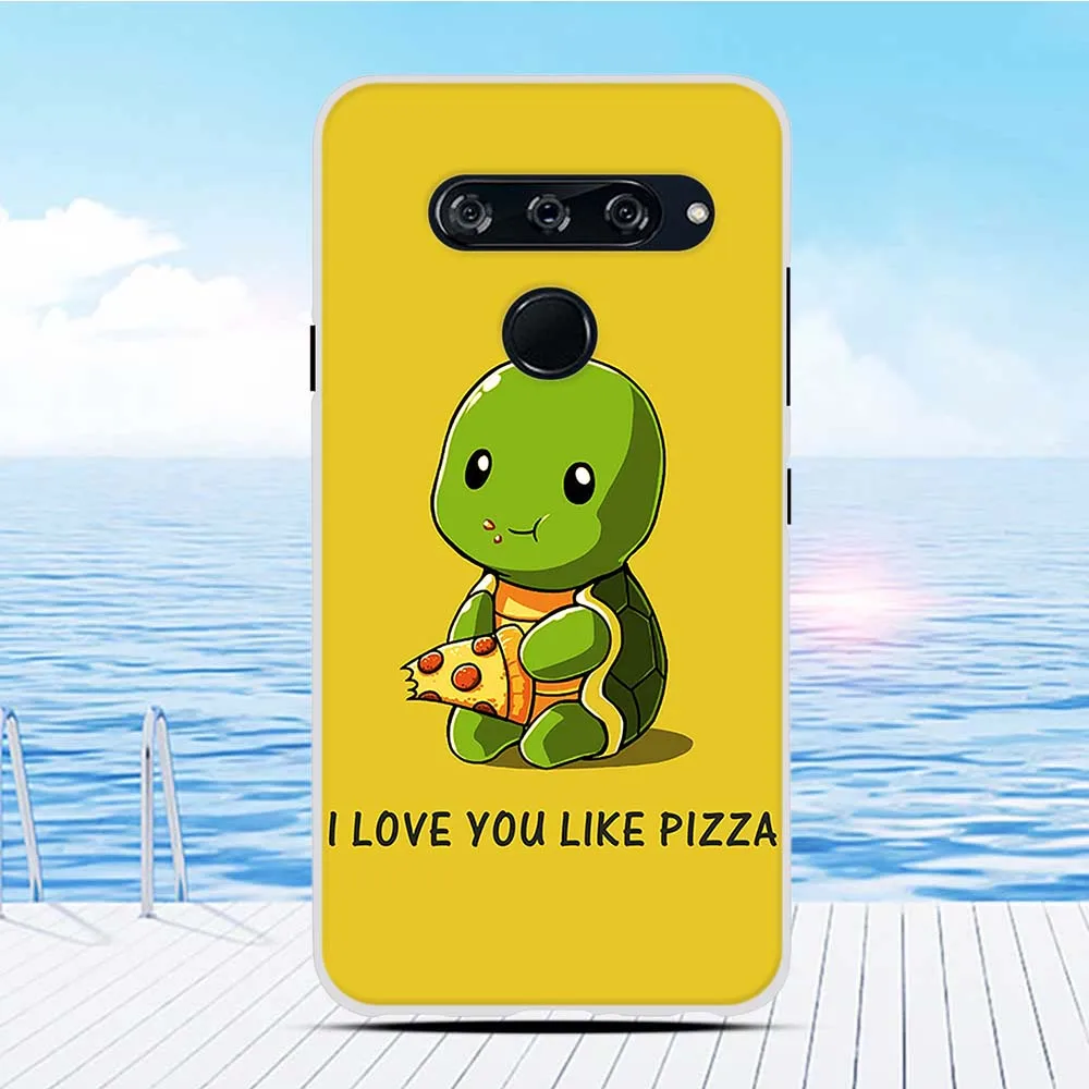 Phone Case For LG V40 ThinQ Soft TPU Silicone Housing Bag Pattern Cover V40ThinQ V405 Coque 6.4&quot |