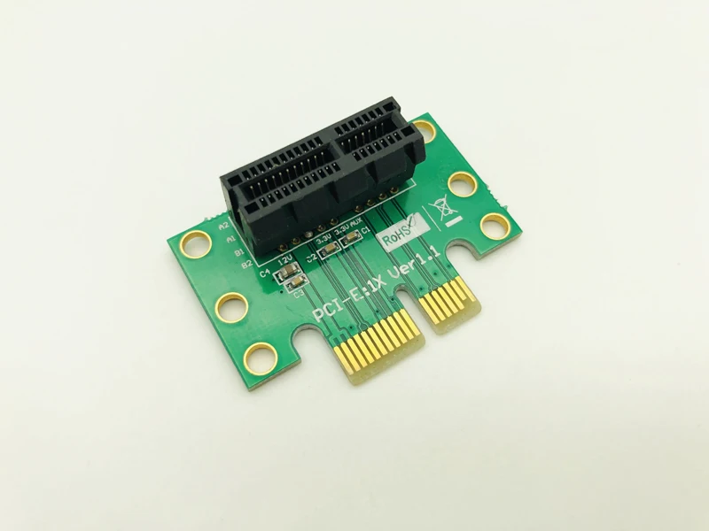 Компьютерные разъемы H1111Z переходная плата PCI Express разъем x1 к адаптер 90 градусов