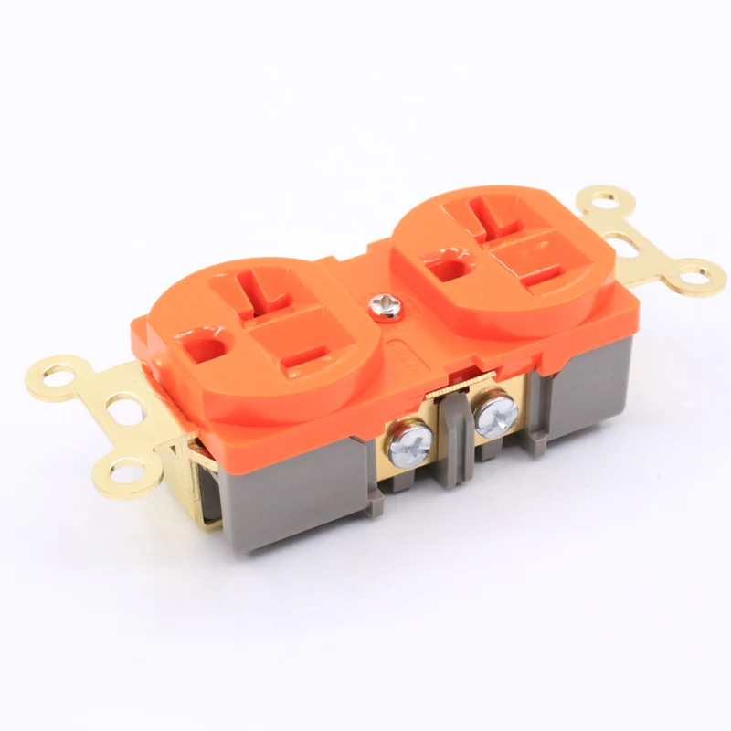 Штук США AC Розетка розетки золотой разъем с покрытием дистрибьютор|socket distributor|us