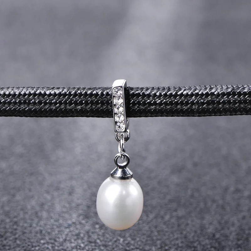 MECHOSEN подвеска с искусственным жемчугом кожаный ошейник Серебрянное колье чокер