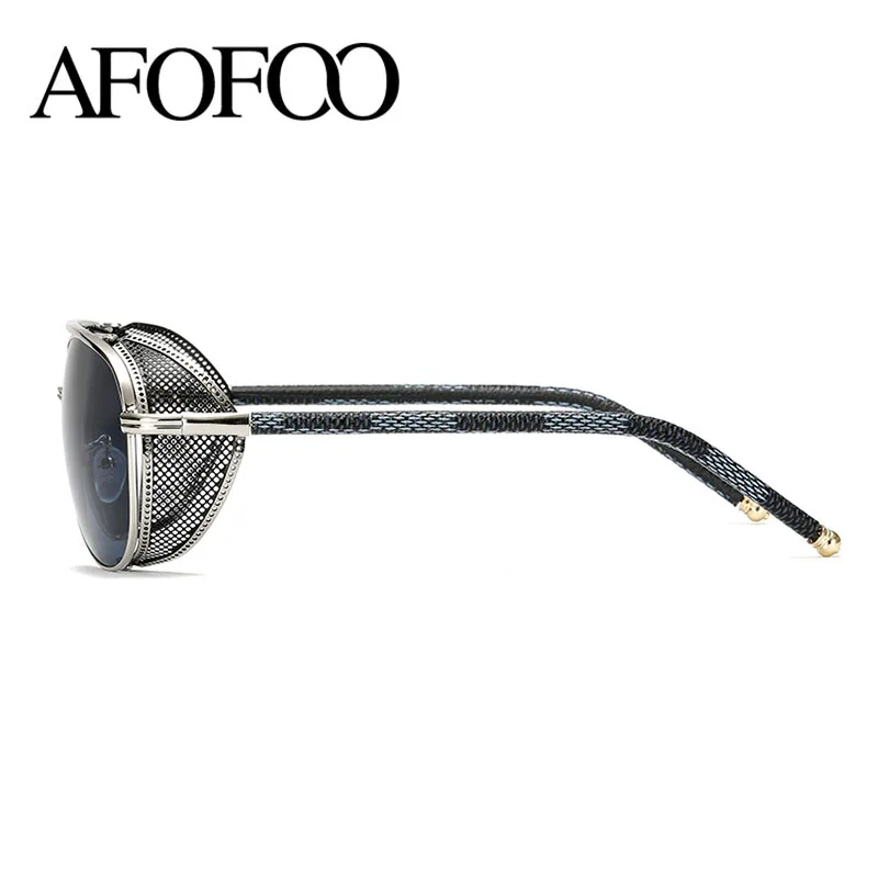 Солнцезащитные очки AFOFOO в стиле стимпанк роскошные брендовые дизайнерские