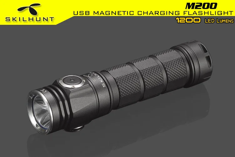 

2018 new Skilhunt M200 CREE XP-L LED 1050 Lumens USB magnetic charging flashlight