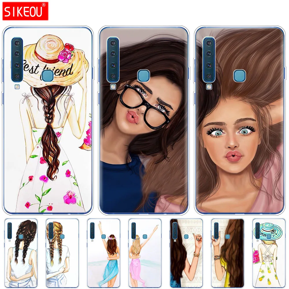 Чехол для Samsung A50 чехол Galaxy A60 A10 A30 A40 A70 A 50 2019 A9 A7 2018 девушки брюнетка блонд лучшие