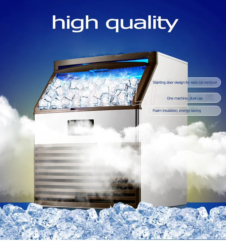 150KG/24H Ice Maker 110V-240V Commercial Large-capacity Automatic Ice Cube Making Machine Ice machine suit for Milk Tea Hotel
