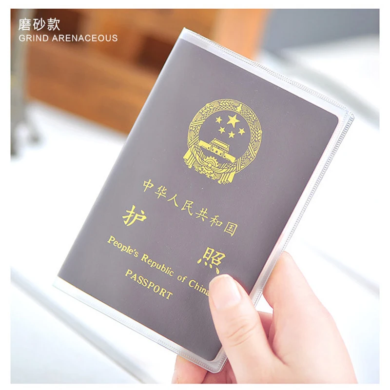 Прозрачная Пластиковая Обложка для паспорта бизнеса водонепроницаемые ПВХ