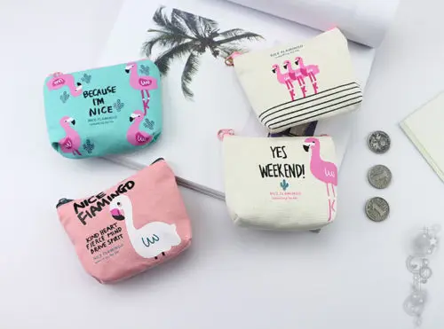 Портативный холщовый Кошелек для монет девочек женский милый мини-кошелек на