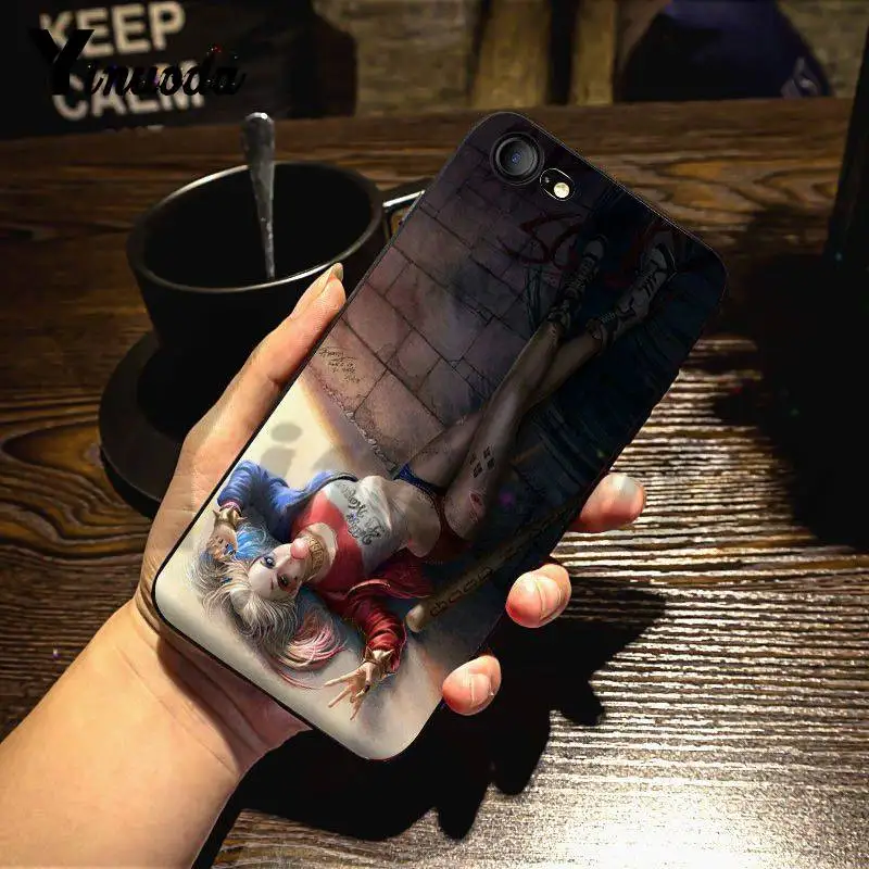 3 Yinuoda для iphone 7 6 X Чехол Харли Куинн отряд самоубийц Джокер подмигивание окрашенный чехол для телефона для iphone X 8 7 6 6S Plus X 5 5S SE 5C - Цвет: 3