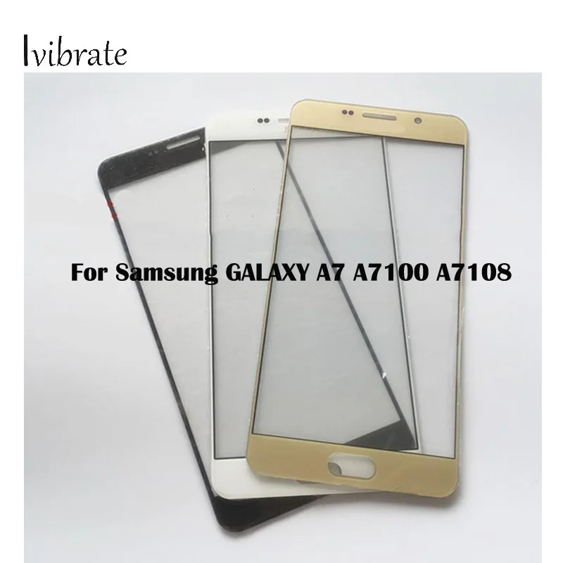 2 шт. Новый для Samsung GALAXY A7 A7100 A7108 сенсорный экран A 7 дигитайзер стеклянная панель